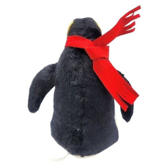 WishPets Penguin & Baby Plush 13" Scarf Earmuffs Winter Dapper #14019 Vintage - Picture 4 of 10